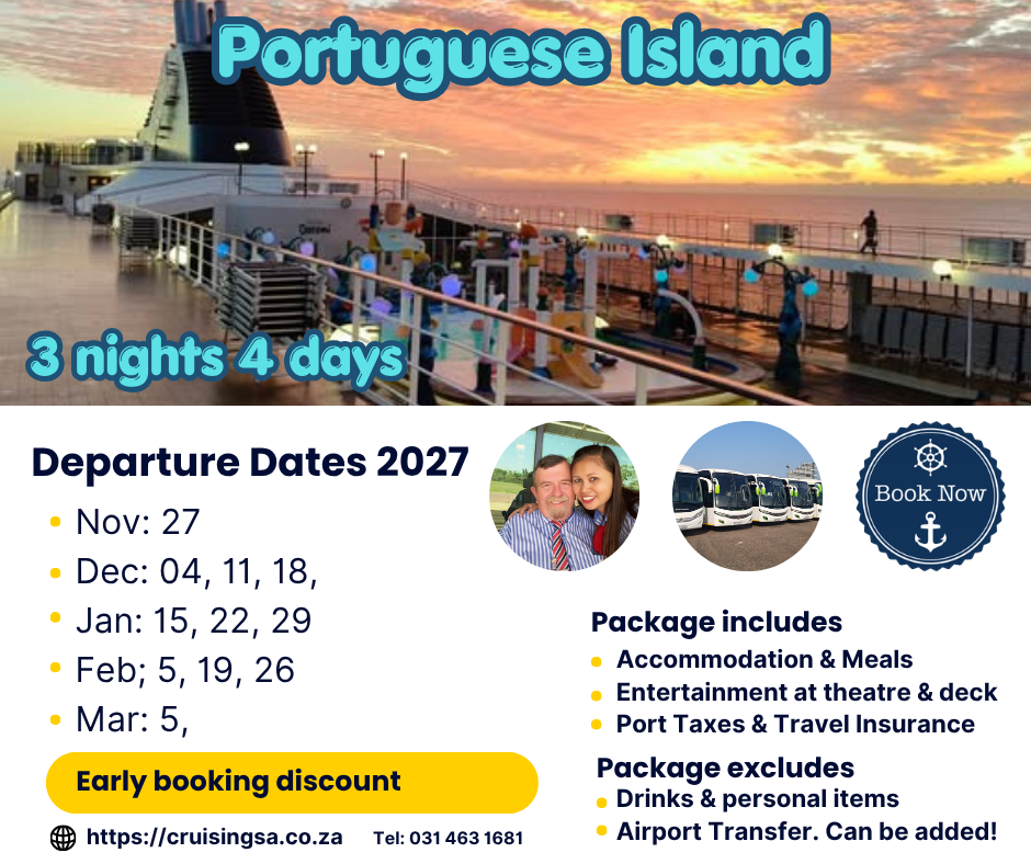 Portuguese Island Departure Dates 2027